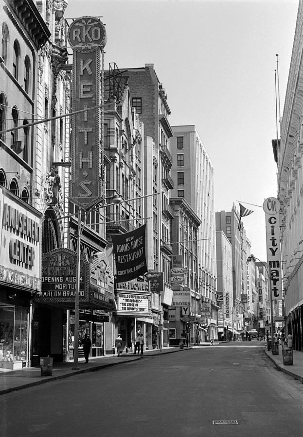 1964 Early Morning on Washington Street Boston Photograph by Historic Image