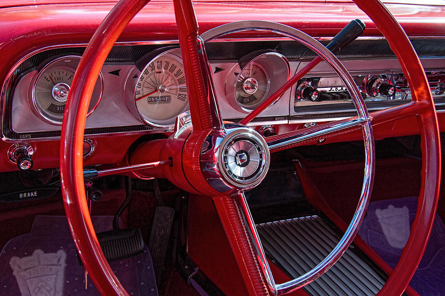 1964 Ford Fairlane Dashboard Photograph by Nick Gray