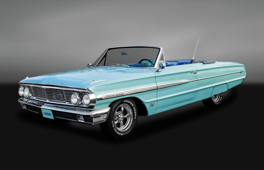 1964 Ford Galaxie 500XL Convertible  -  64GAL500XLGRY9222 Photograph by Frank J Benz