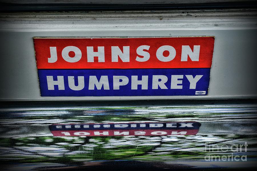 1964 Johnson and Humphrey bumper sticker Photograph by Paul Ward