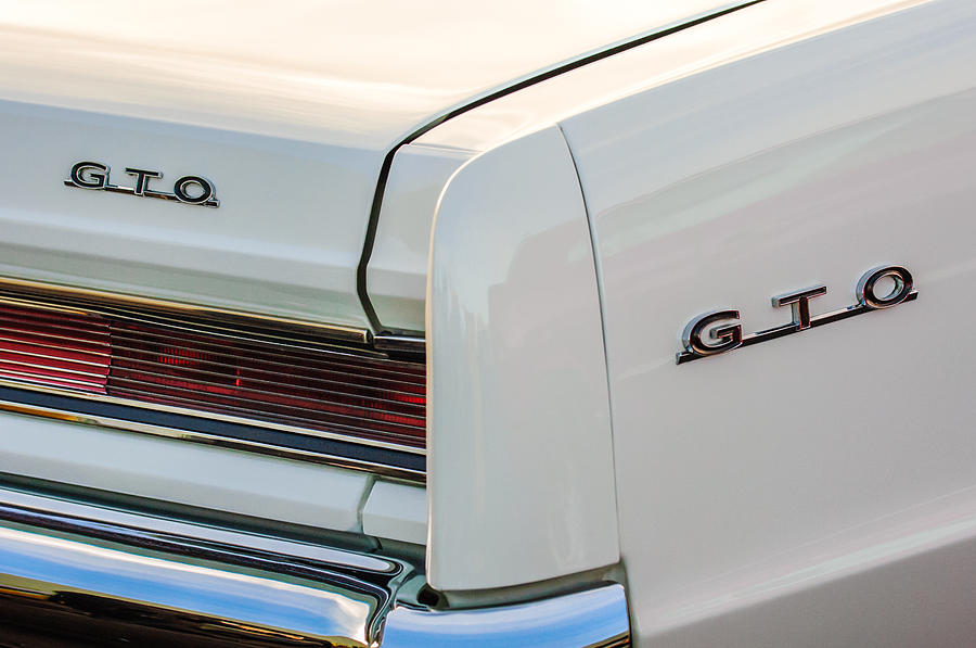 1964 Pontiac GTO Tail Light Emblems -0174c Photograph by Jill Reger