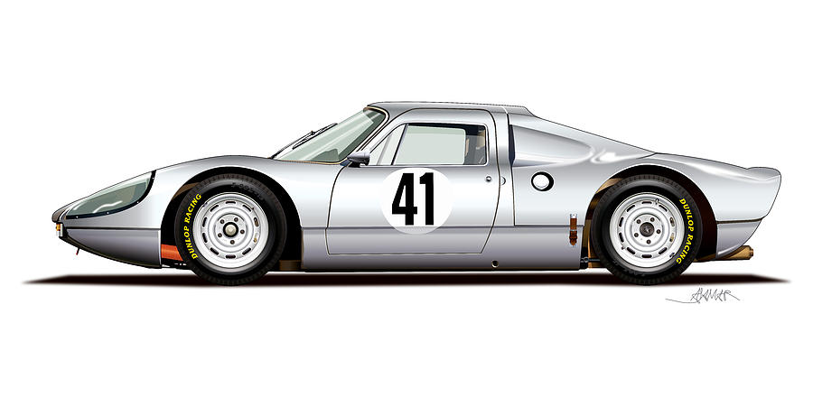 1964 Porsche 904 Carrera Gts Digital Art by Alain Jamar - Pixels