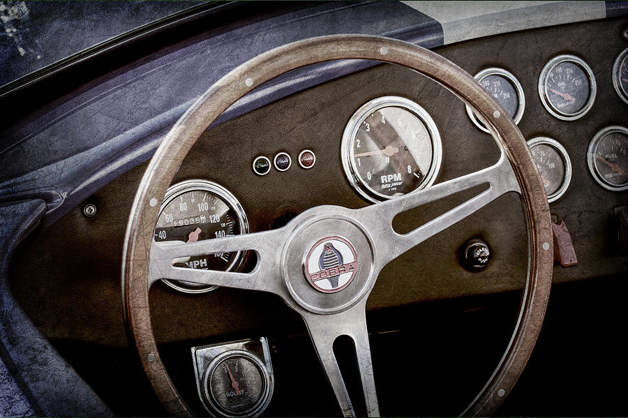 1965 Ac Cobra Steering Wheel Emblem 1216ac By Jill Reger
