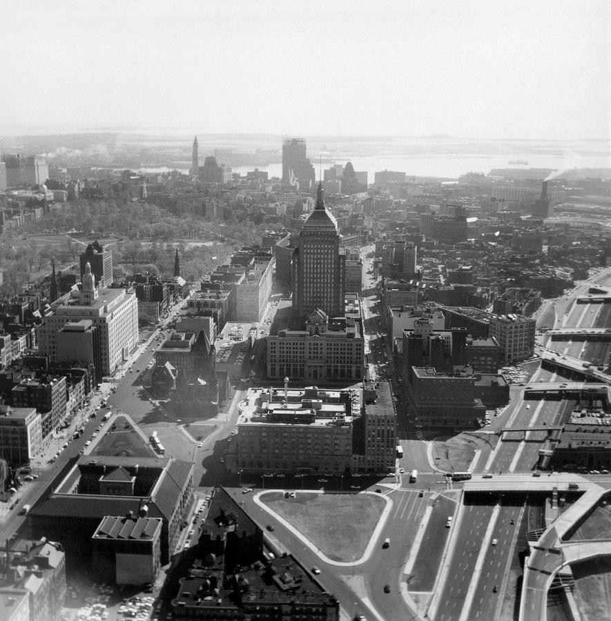 1965 Boston Panorama from Copley Square Photograph by Historic Image