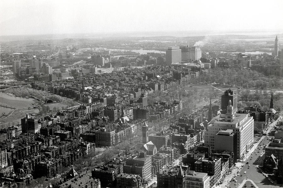 1965 Bostons Back Bay and Beacon Hill Photograph by Historic Image