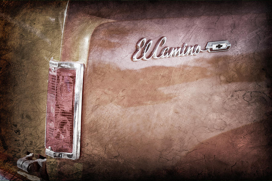 1965 Chevrolet El Camino Taillight Emblem -0189ac Photograph by Jill Reger