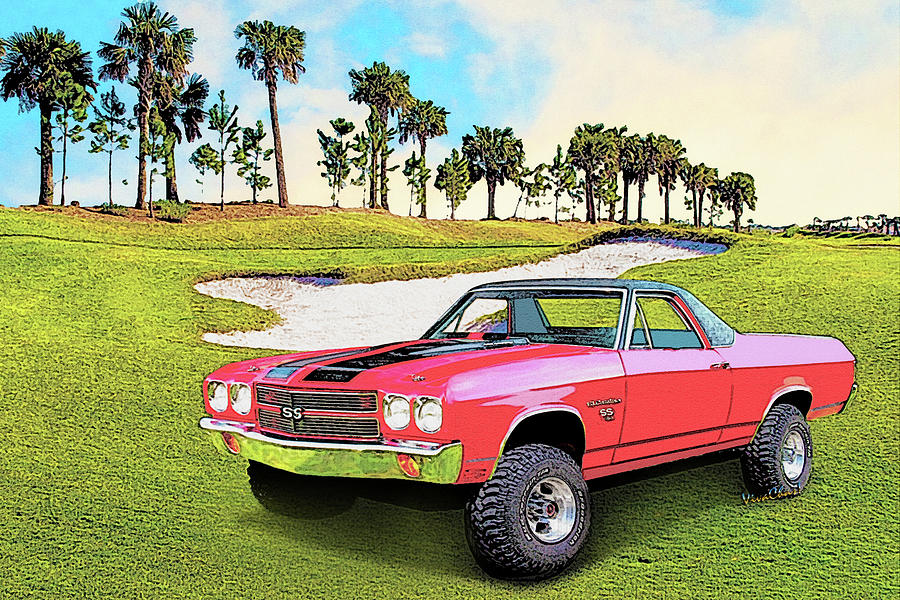 1970 Chevy El Camino 4x4 Not 2nd Generation 1964-1967 Digital Art by Chas Sinklier