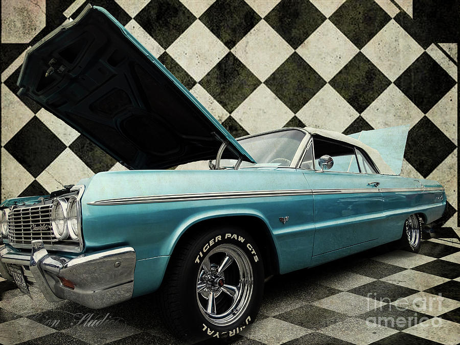 1965 Chevy Impala Digital Art by Melissa Messick