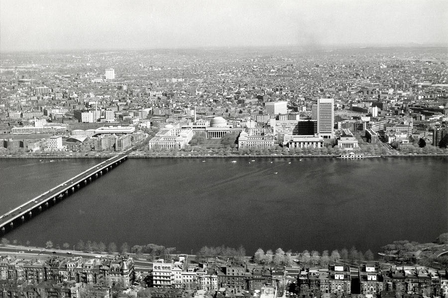 1965 MIT Cambridge and Bostons Back Bay Photograph by Historic Image