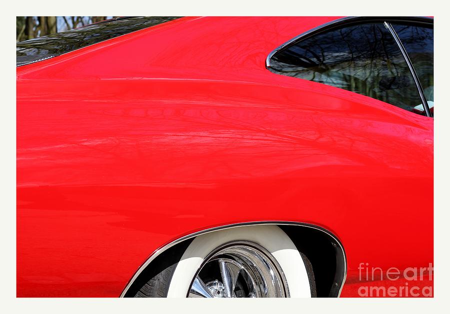 1965 Red Chevy Impala photo Photograph by Heidi De Leeuw