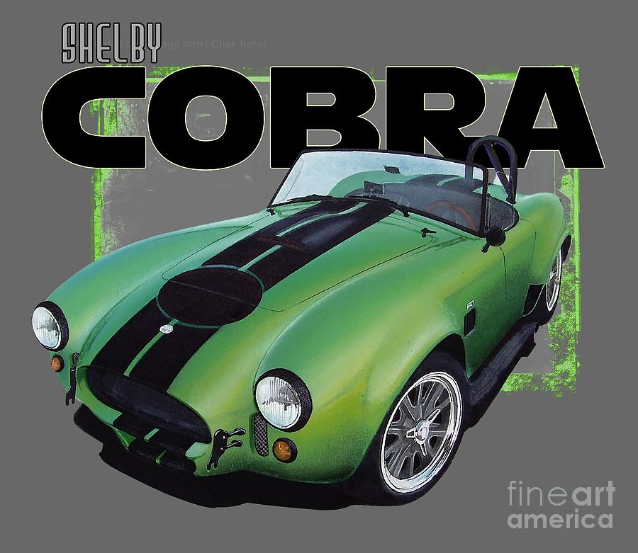 Cobra Digital Art - 1965 Shelby Cobra by Paul Kuras