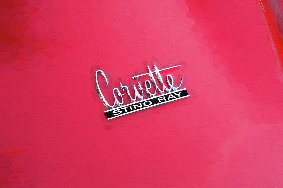 1966 Chevrolet Corvette Emblem 001 Photograph by Rich Franco