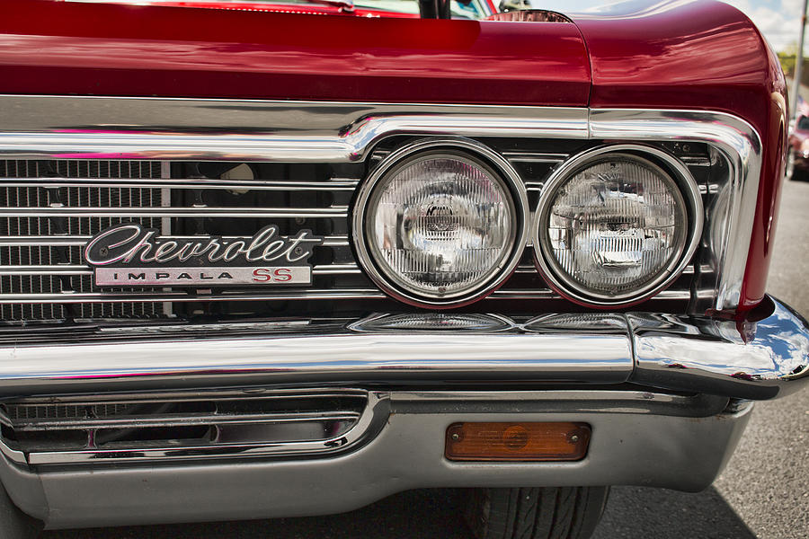 1966 Chevy Impala SS Grill Photograph by Kristia Adams