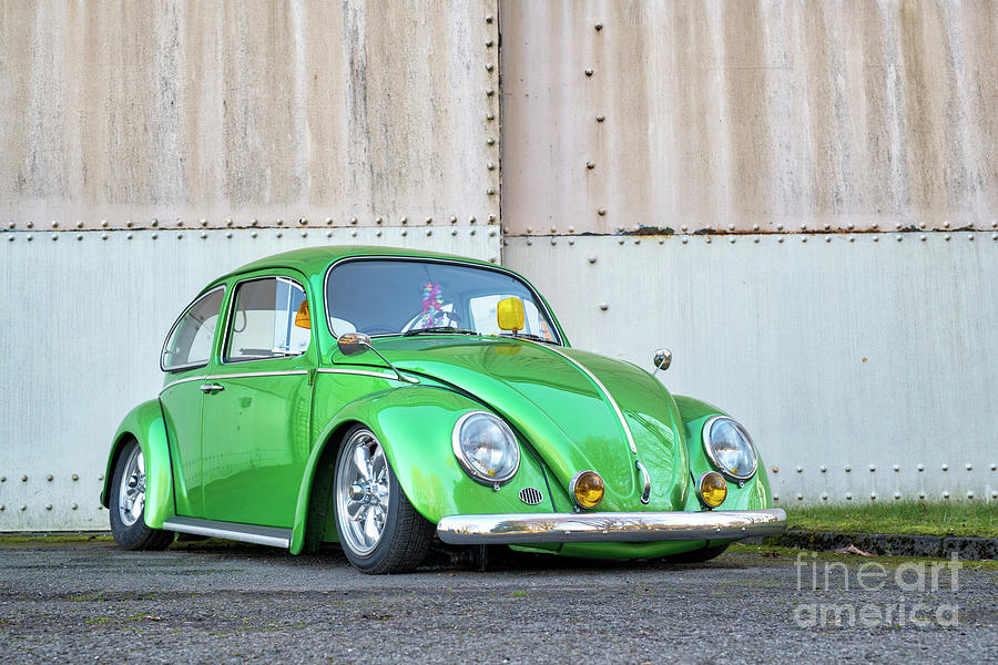 1966 Custom Green Beetle Photograph by Tim Gainey