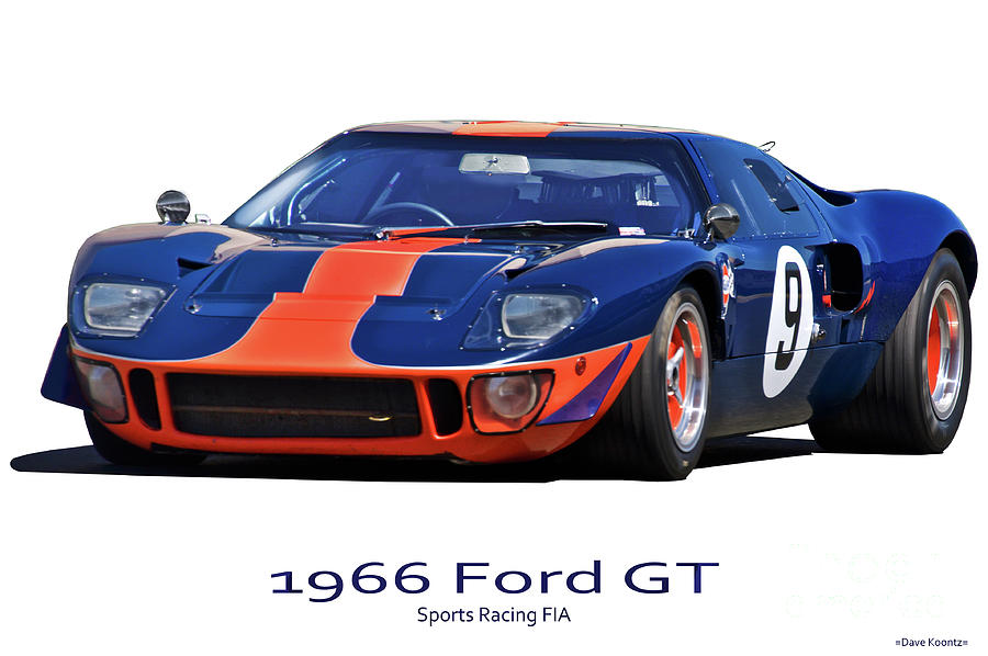 1966 Ford GT40 Sports Racing FIA Photograph by Dave Koontz
