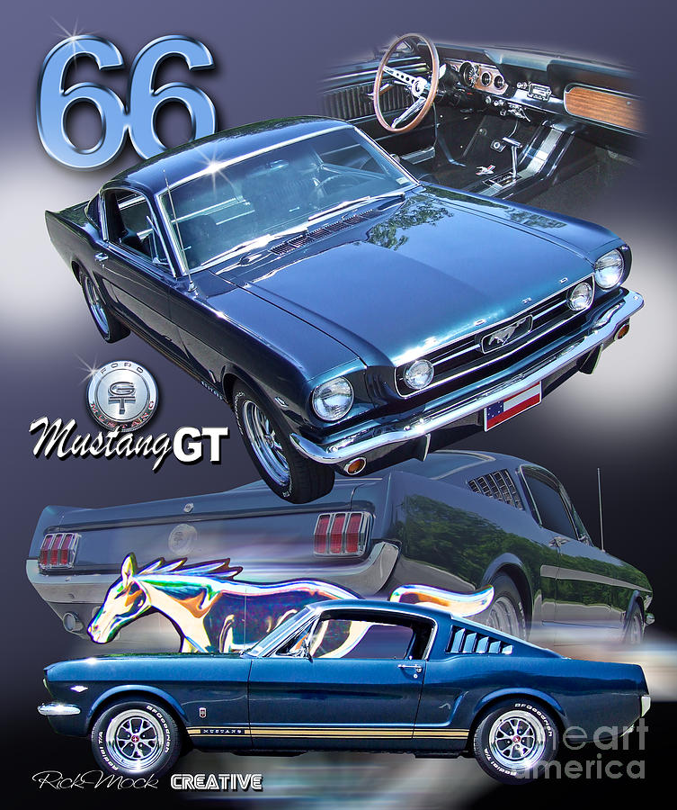 1966 Ford Mustang GT Poster Photograph by Rick Mock