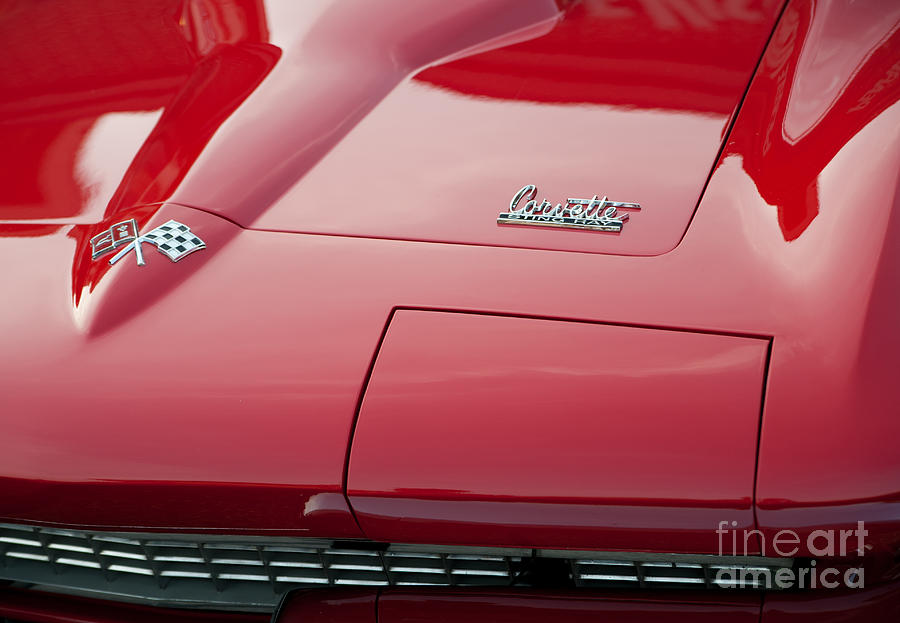 1966 Red Corvette Sting Ray Photograph by Anne Kitzman