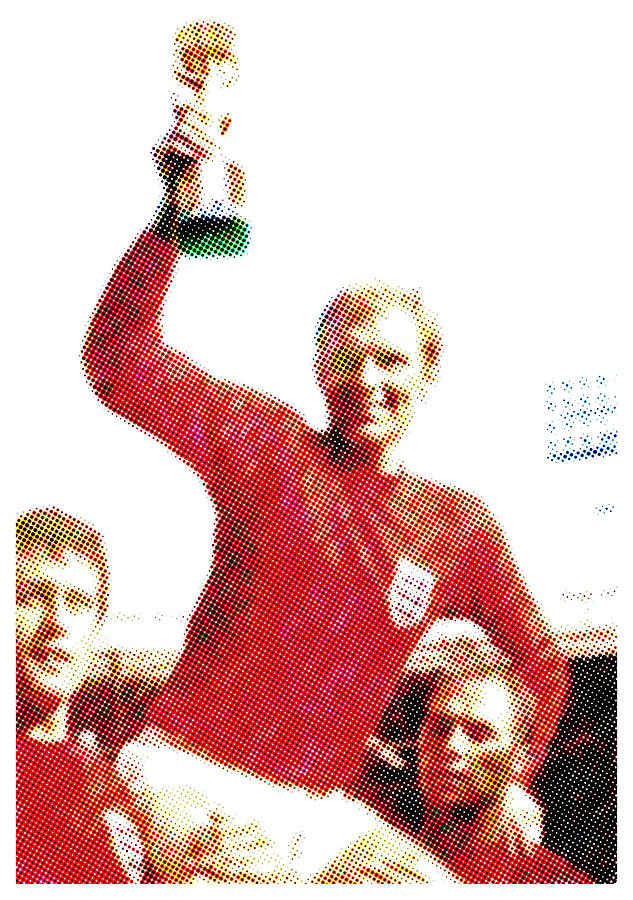 1966 World Cup Aloft Mixed Media by Charlie Ross