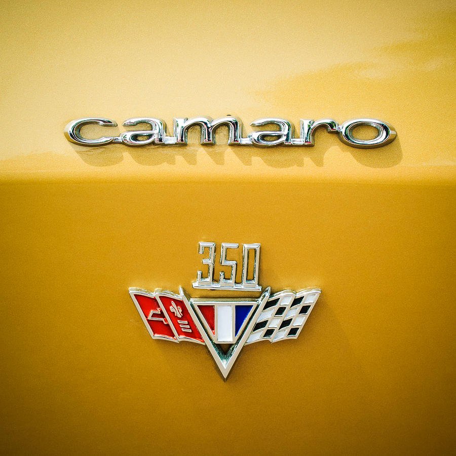 1967 Chevrolet Camaro 350 Emblem -0357c55 Photograph by Jill Reger
