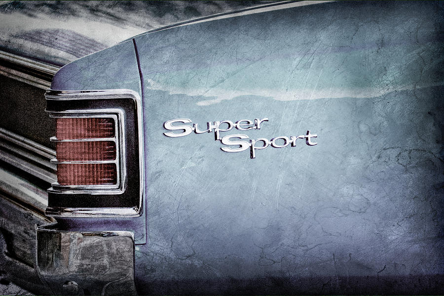 1967 Chevrolet Chevelle SS Super Sport Taillight Emblem -0288ac Photograph by Jill Reger