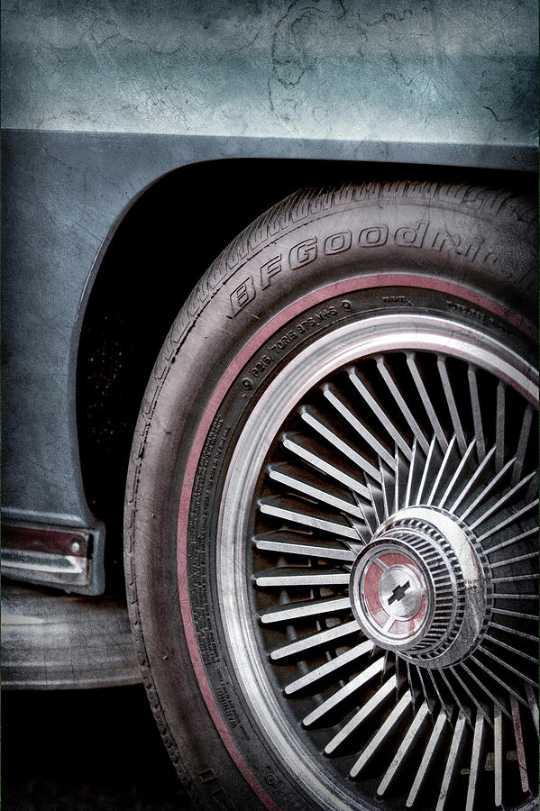 1967 Chevrolet Corvette Wheel Emblem -0351ac Photograph by Jill Reger