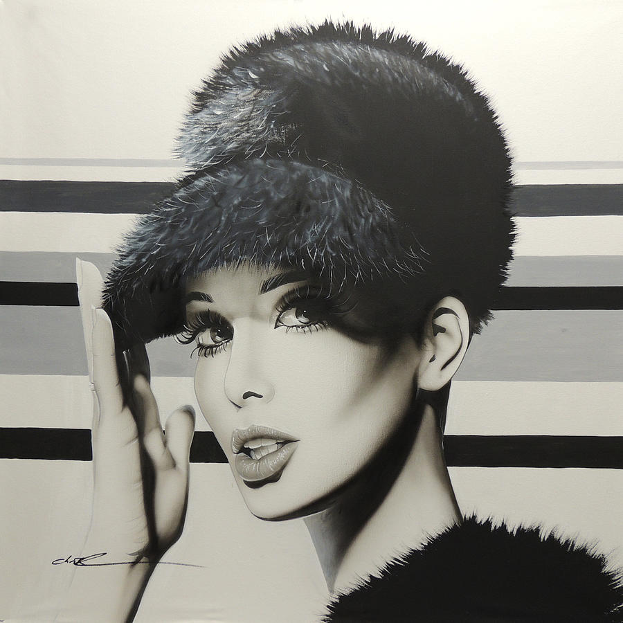 Audrey Hepburn Painting - 1967 by Christian Chapman Art