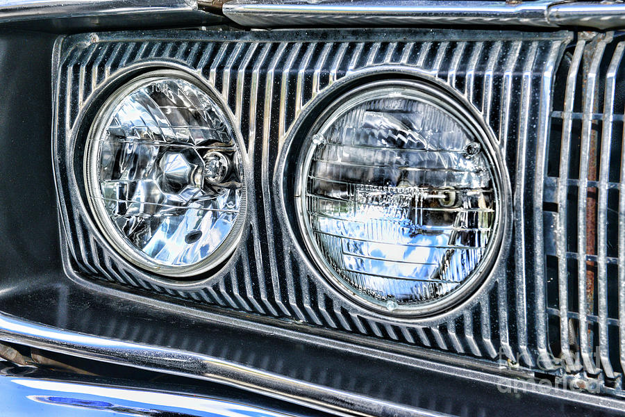 1967 Dodge Coronet Headlights Photograph by Paul Ward