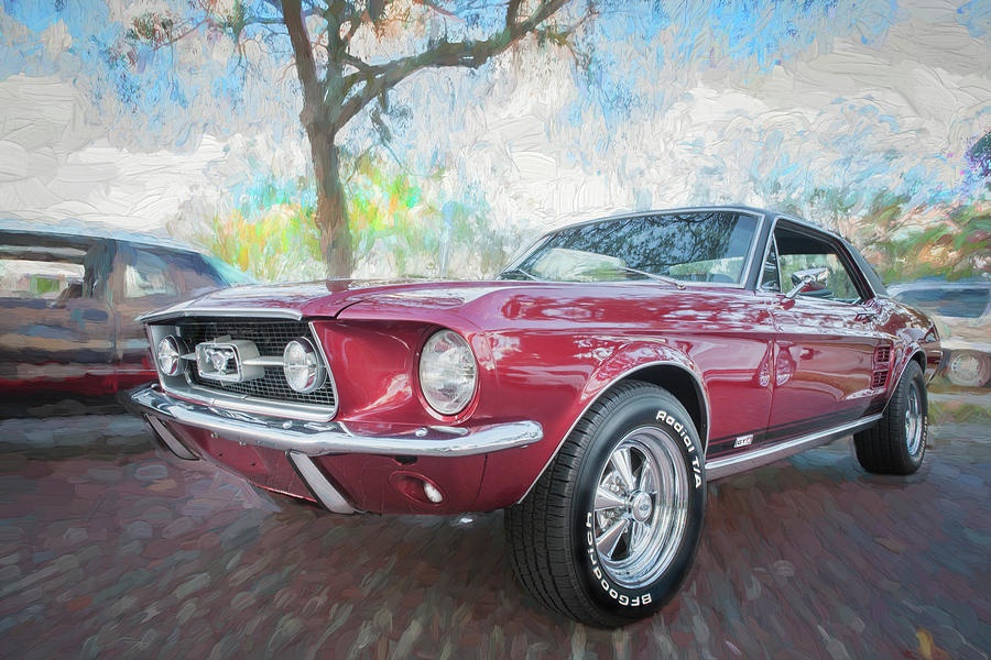 1967 Ford Mustang Coupe c117 Photograph by Rich Franco