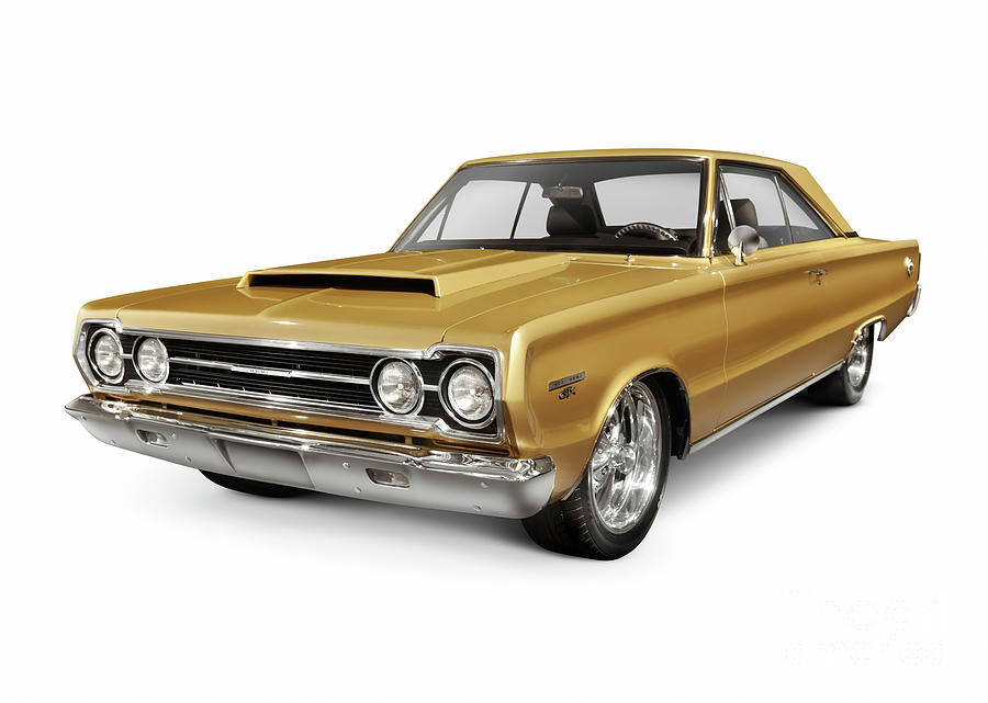 1967 Plymouth Hemi GTX retro muscle car Photograph by Maxim Images Exquisite Prints