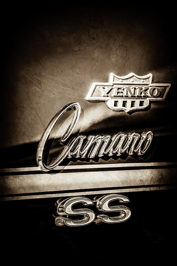 1968 Chevrolet Yenko Super Camaro SS Side Emblem -1762s Photograph by Jill Reger