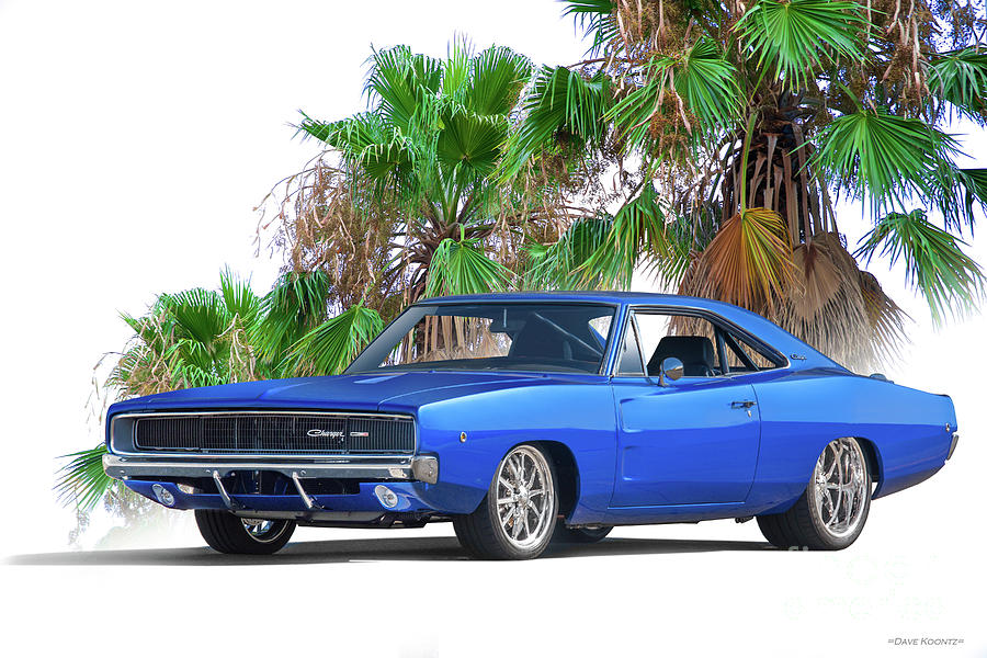 1968 Dodge Charger RT Mighty MoPar Muscle Photograph by Dave Koontz