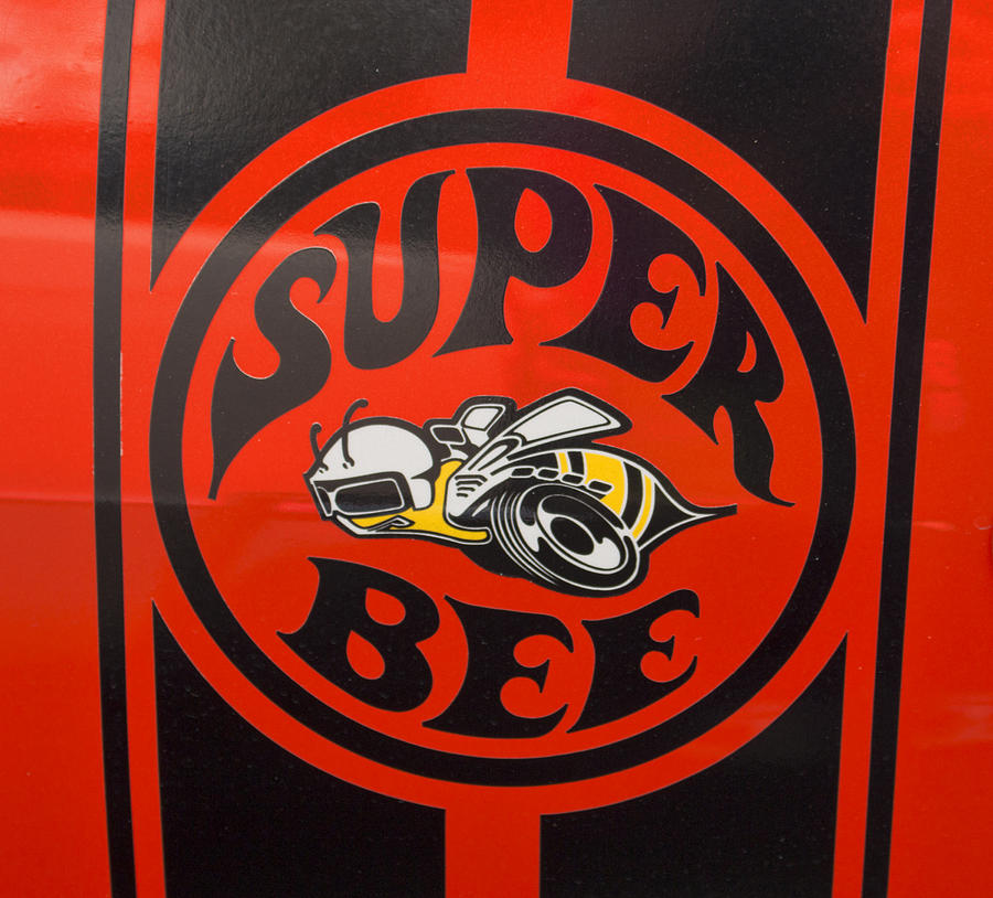 1968 Dodge Coronet Super Bee Emblem Photograph by Kristia Adams