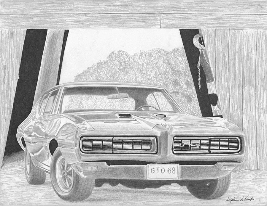 10 colors 1971 Pontiac GTO Muscle Car Art Print