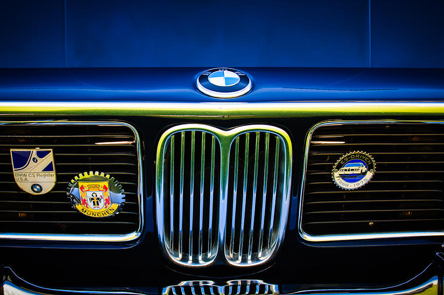 1969 BMW 2800 CS E-9 Searies Grille -0342c Photograph by Jill Reger