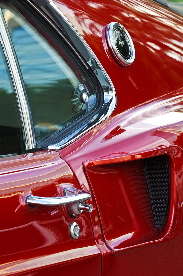 Transportation Photograph - 1969 Ford Mustang Mach 1 Side Scoop by Jill Reger