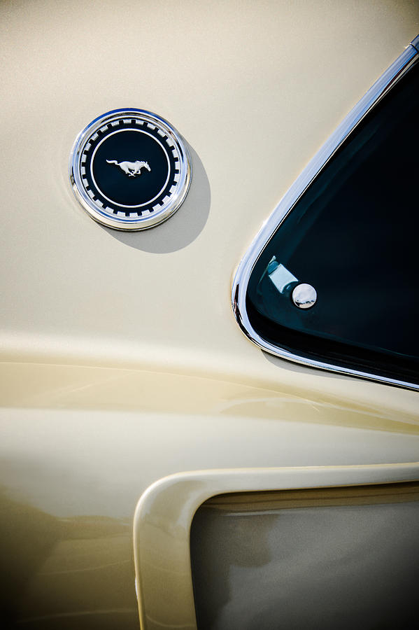 1969 Ford Mustang Mach I Side Emblem -0456c Photograph by Jill Reger