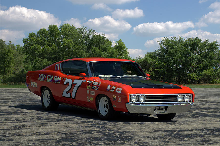 1969 Ford Torino Talladega Race Car Replica Photograph by Tim McCullough