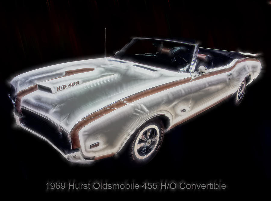 1969 Hurst Oldsmobile 455 HO electric Digital Art by Flees Photos