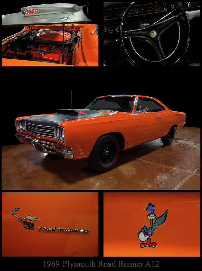 Car Photograph - 1969 Plymouth Road Runner A12 by Flees Photos