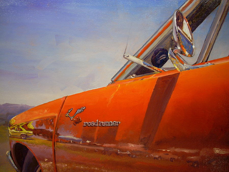Roadrunner Painting - 1969 Roadrunner by Jody Swope