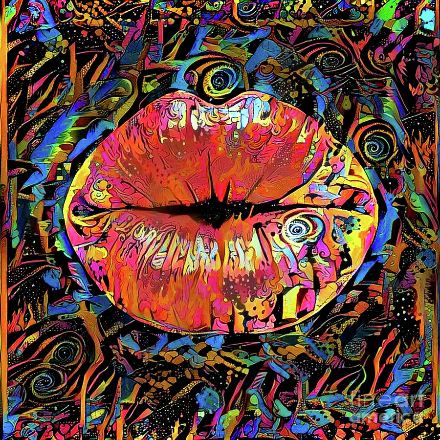 Kissing Lips #197 Digital Art by Amy Cicconi