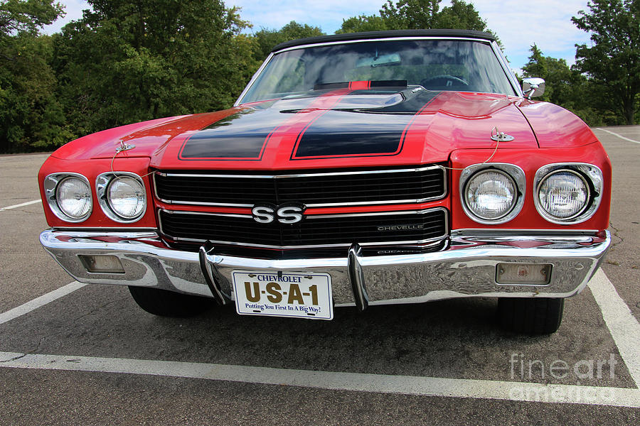 1970 Chevrolet Malibu Chevelle SS-Front-0003 Photograph by Gary ...