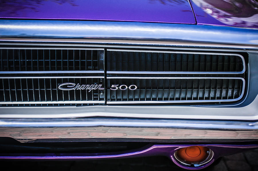 1970 Dodge Charger Taillight Emblem -0299c Photograph by Jill Reger