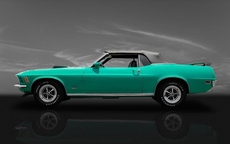 1970 Mustang 351 Convertible Photograph by Frank J Benz