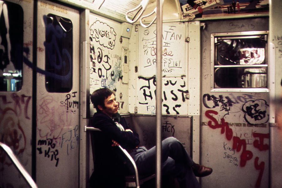 New York City Photograph - 1970s America. Graffiti On A Subway by Everett