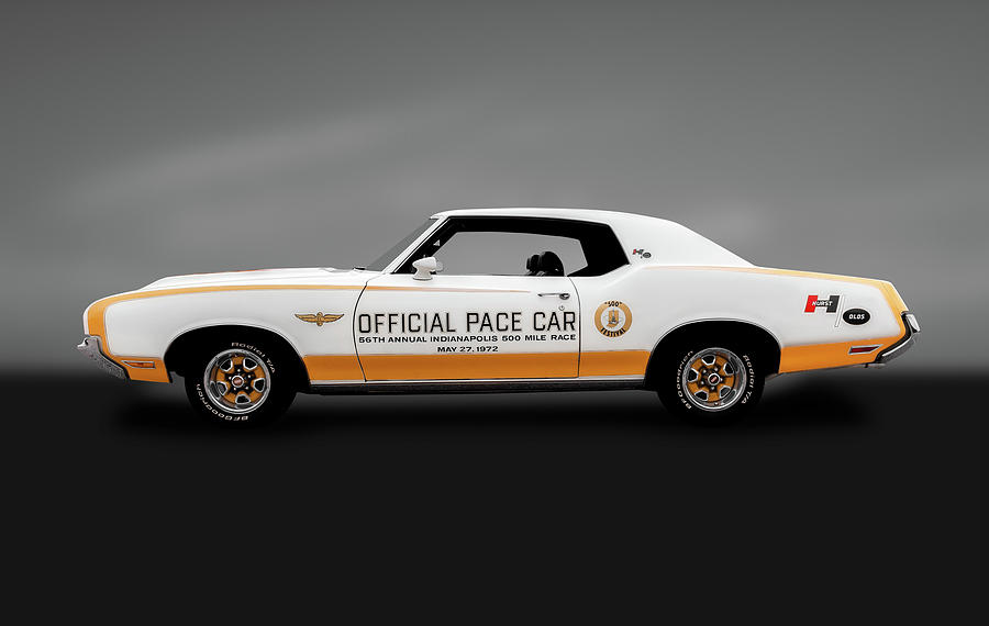 1972 Hurst Olds Pace Car  -  1972hurstoldspacecargray184439 Photograph by Frank J Benz