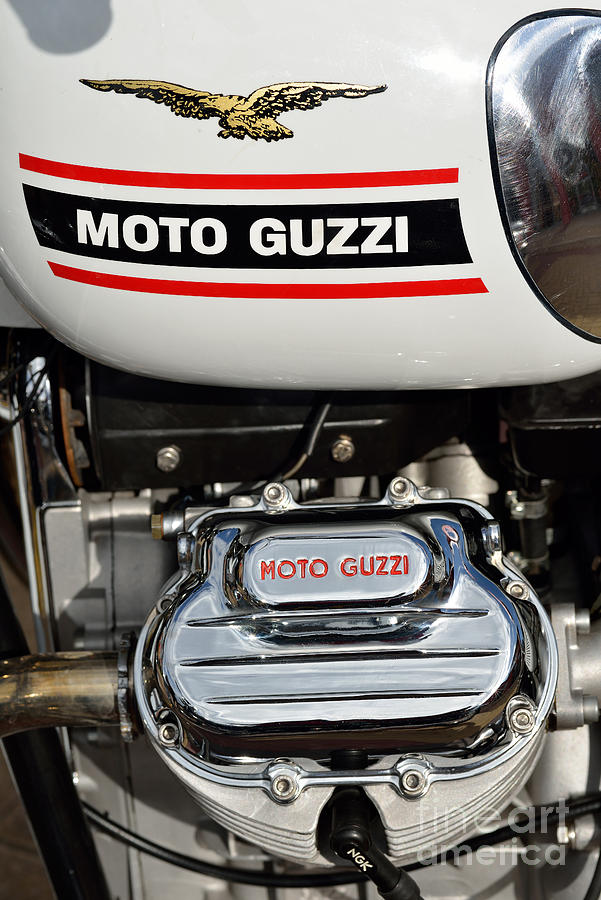 Motorcycle Photograph - 1972 Moto Guzzi V7 by George Atsametakis