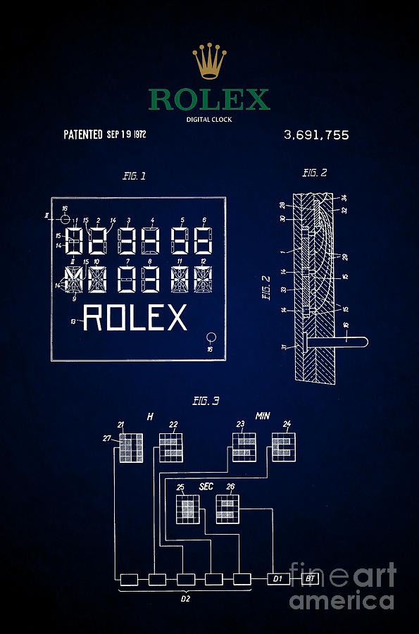rolex digital clock