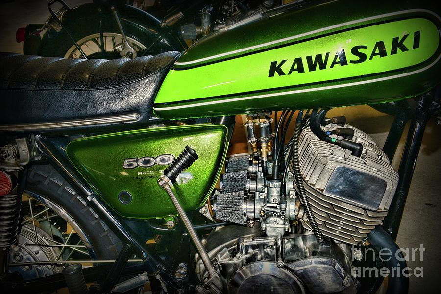 1973 Kawasaki H1D 500cc Mach 3  Photograph by Paul Ward