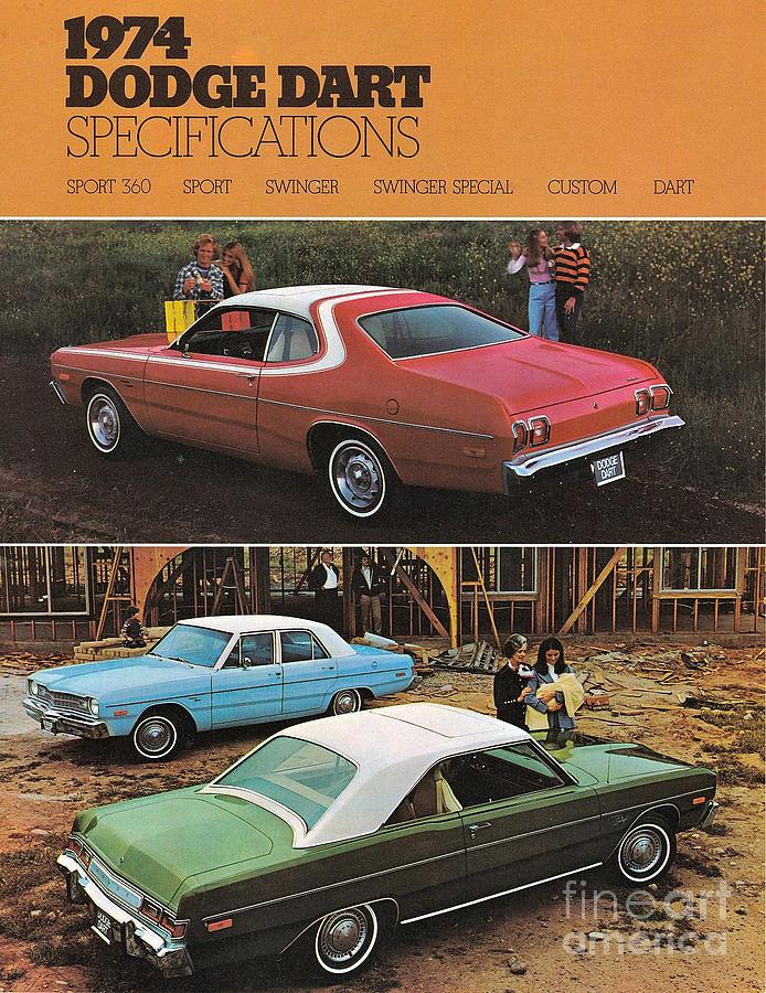 1974 Dodge Dart Brochure Photograph by Vintage Collectables